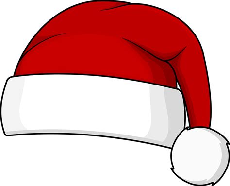 Download Santa Hat, Christmas, Red Cap. Royalty-Free Vector Graphic ...