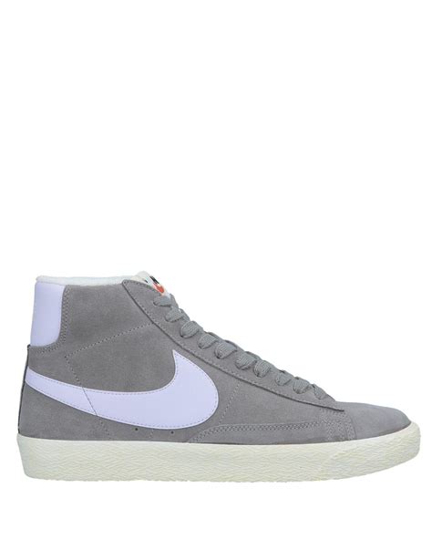 Nike Suede High-tops & Sneakers in Grey (Gray) - Lyst