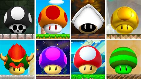 All New Playable Special Mushrooms in New Super Mario Bros. Wii - YouTube