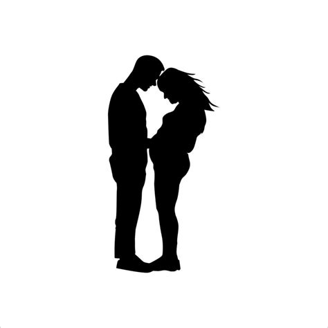 hugging couple silhouette vector design 21741848 Vector Art at Vecteezy