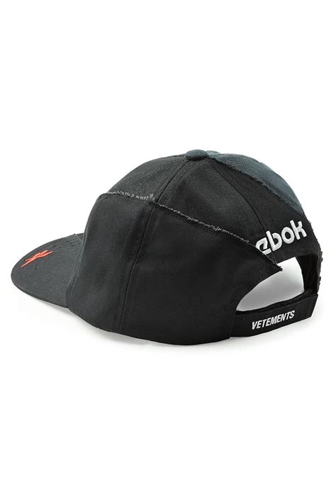 Lyst - Vetements X Reebok Reworked Baseball Cap in Black for Men