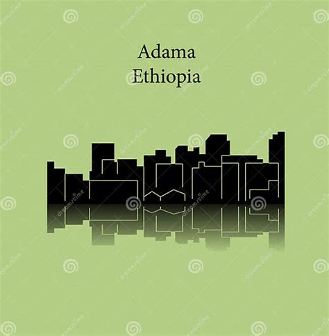 Adama, Ethiopia City Silhouette Stock Vector - Illustration of people ...