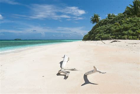 A remote beach in Tuvalu | By Paul & Helen Woodford [2048x1371 ...