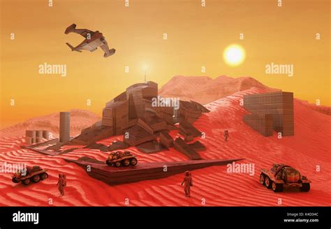 Mining On Mars Stock Photo - Alamy