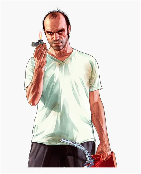 Gta 5 Characters Drawing, HD Png Download - kindpng