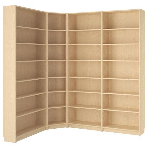 BILLY bookcase, birch veneer, 845/8/531/8x11x931/4" - IKEA