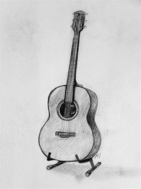 Guitar Drawing Sketch