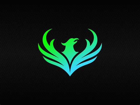 Phoenix badge logo with green and blue RGB colors 6207726 Vector Art at ...