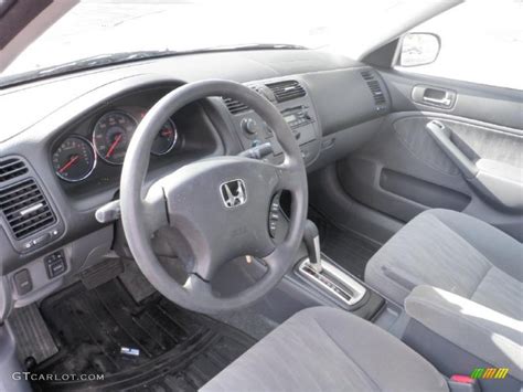 Gray Interior 2005 Honda Civic LX Sedan Photo #44005047 | GTCarLot.com