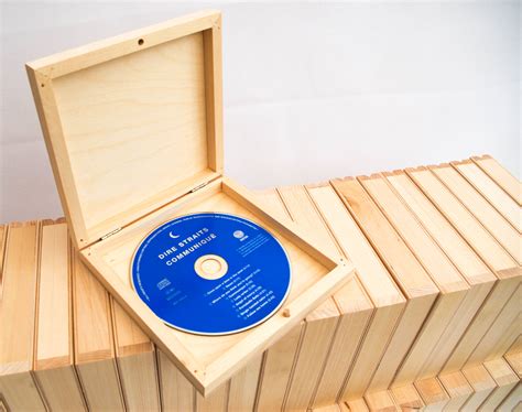 1/10x Plain Natural Wooden CD Box Case Storage Wood Boxes forCraft Art ...