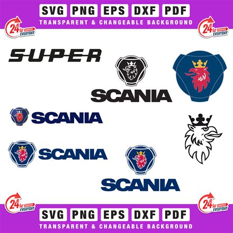 Scania Logo Bundle PNG PDF SVG Eps Dxf Cricut Cut File - Etsy