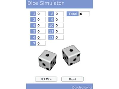 Dice Simulator - MathsLinks