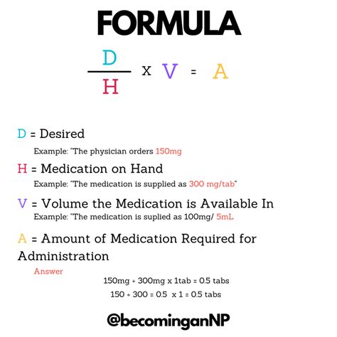 Dosage Calculation Cheat Sheet – VantheNP | Nursing school studying ...