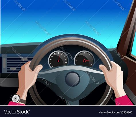 Steering wheel Royalty Free Vector Image - VectorStock