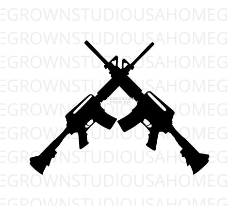 AR-15 Gun SVG Ar-15 Crossed Guns Svg AR-15 Vector Cricut - Etsy Canada