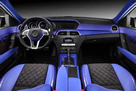 C63 AMG Gets Blue Crocodile and Carbon Fiber Interior - autoevolution