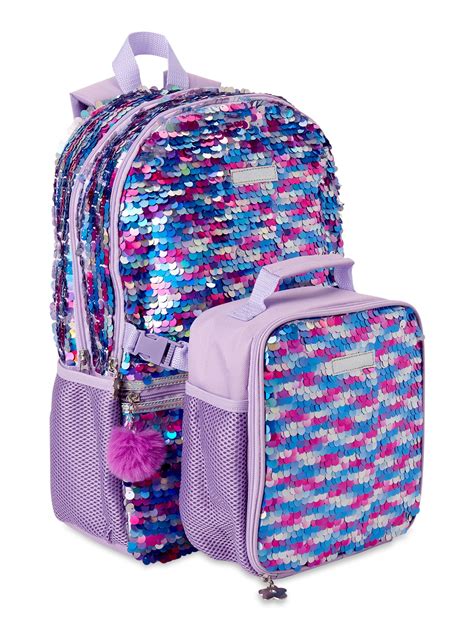 Limited Too Flip Sequin Backpack with Lunch Bag - Walmart.com