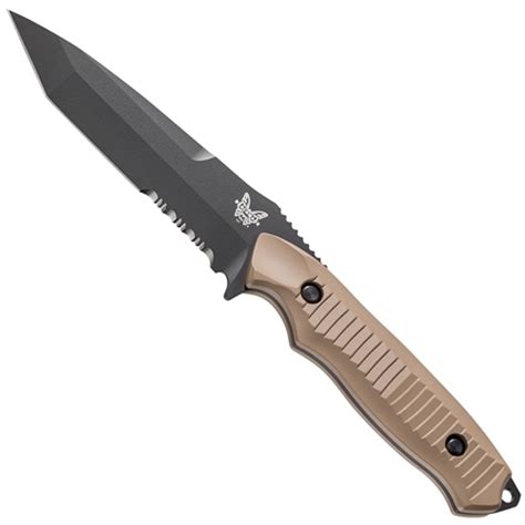 Benchmade 141SBKSN Sand Nimravus Tanto Fixed Blade Knife, 154CM Black ...