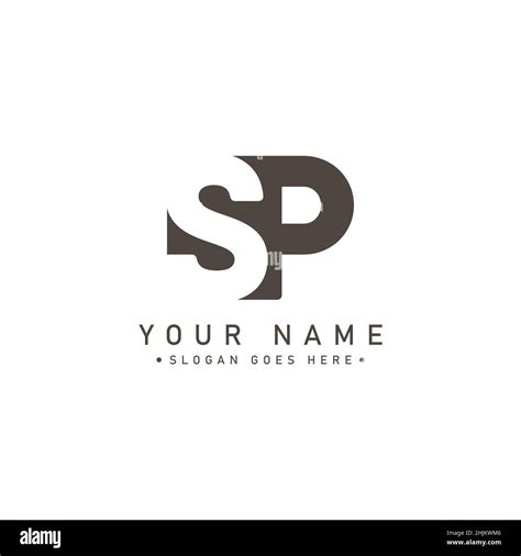 Initial Letter SP Logo - Simple Business Logo for Alphabet S and P ...