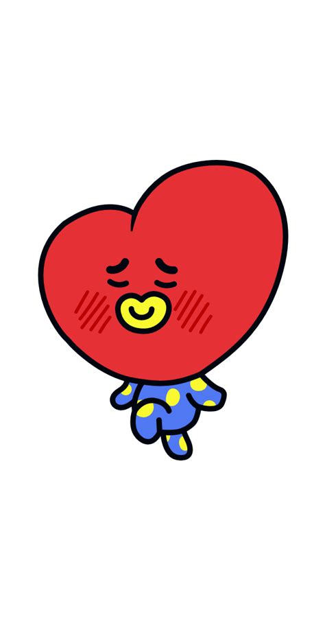 BTS BT21 Tata V Sticker - Sticker Mania