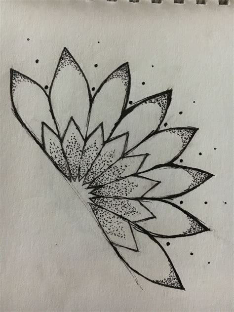 Half Mandala Dotwork | Half mandala tattoo, Mandala sketch, Mandala tattoo