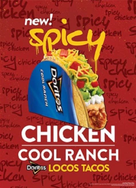 Taco Bell's Spicy Chicken Cool Ranch Doritos Locos Tacos Coming Soon ...