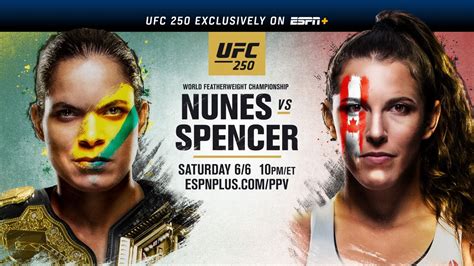 UFC 250: Nunes vs. Spencer from Las Vegas, Exclusively on ESPN+ PPV ...