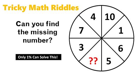 Math Riddles with Answers: Can Find the Missing Numbers?