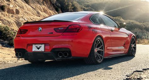 Red BMW M6 Puts On 21″ Carbon Graphite Wheels | Carscoops