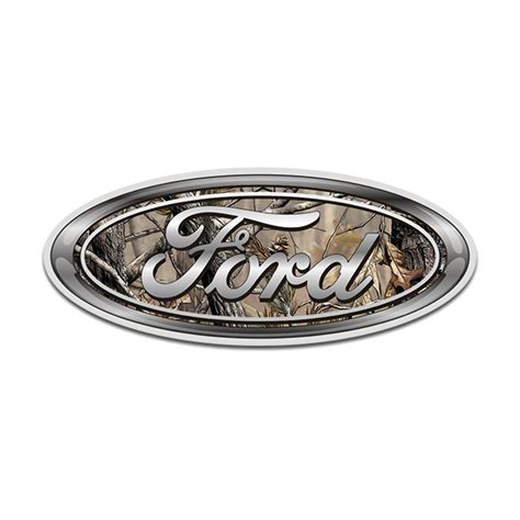 Ford Camo Oval Hunting Camouflage Sticker Decal - Rotten Remains