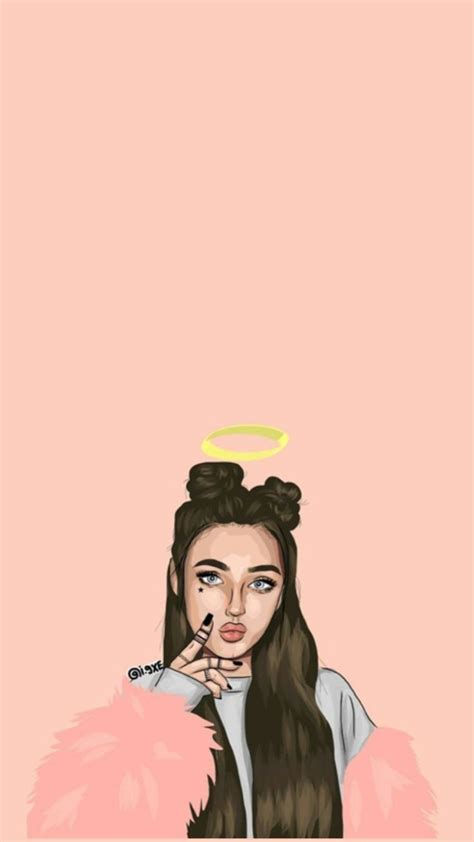 Prof pins | Girl wallpaper, Drawing wallpaper, Cute girl wallpaper