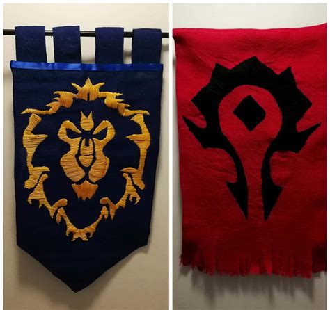 Hand Made Hessian Faction Banners Gifted To Me Last Christmas. : wow