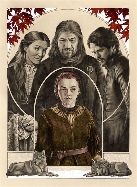 "arya stark: valar morghulis" | allison sohn Arya Stark, Stark Direwolf ...