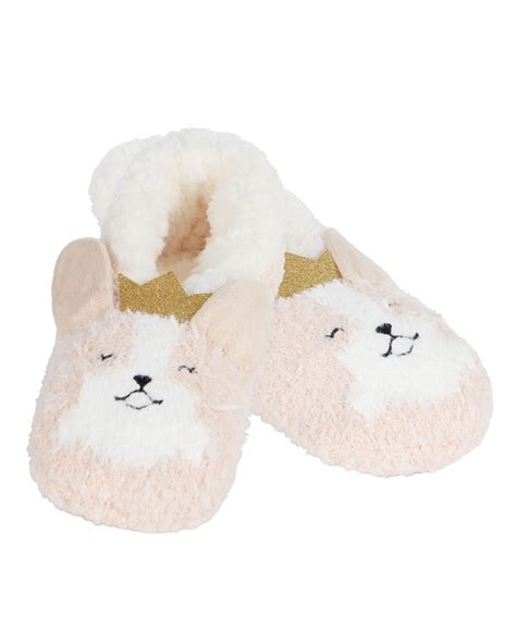 Corgi Critter Plush-Lined Slippers