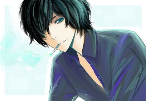 anime boy with black hair and blue eyes - Google Search Black Hair ...