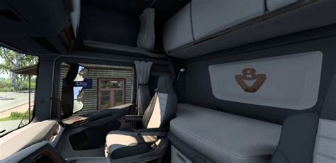 Customizable Scania Next-Gen Wood Detailed Interior ETS2 1.41 | Wood ...