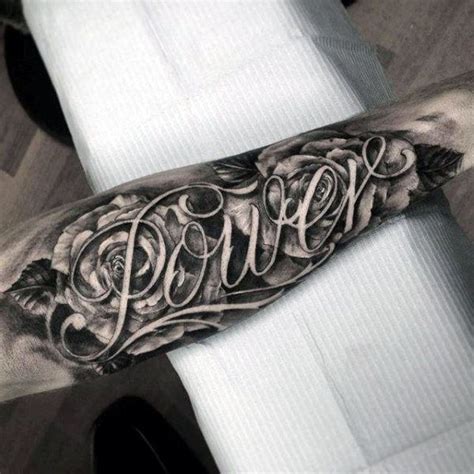 50 Cool Last Name Tattoos for Men | Forearm name tattoos, Tattoo font ...