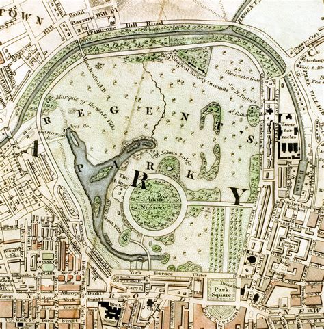 File:Regent's Park London from 1833 Schmollinger map.jpg - Wikimedia ...