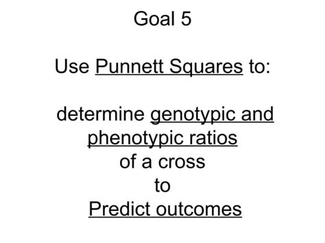 Gregor Mendel & Punnett Squares