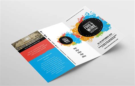 Free Tri-Fold Brochure Template for Events & Festivals - PSD, Ai & Vector