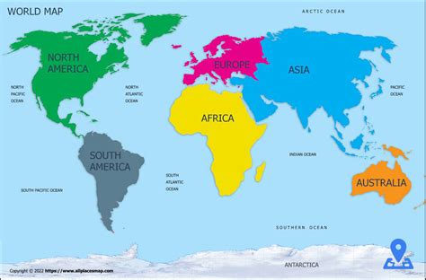 Map Of World Continents World Maps – Themeloader