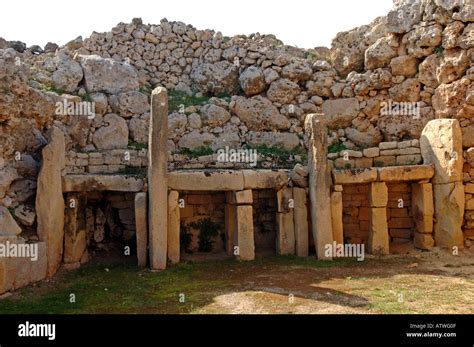 Ggantija Temples World Heritage site Xaghra Gozo 3 600BC to 2 500BC The ...