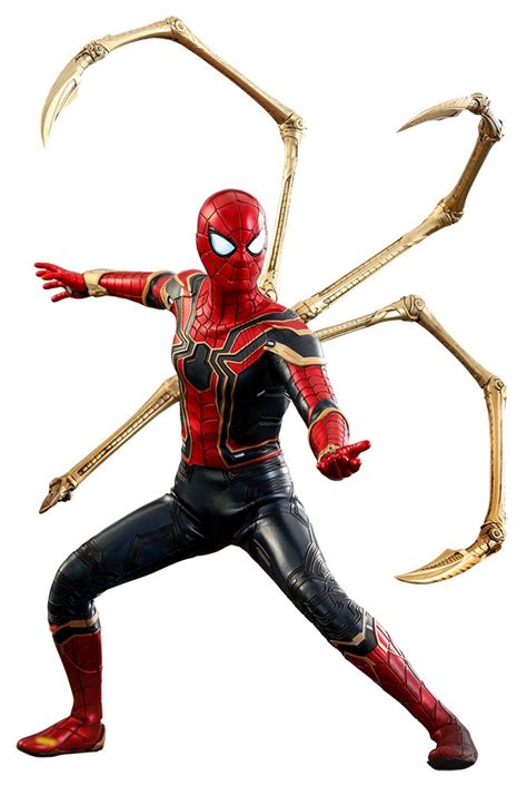 Buy Marvel Avengers Spider-Man Iron Suit 1/6 Scale Action Figure - 12in ...