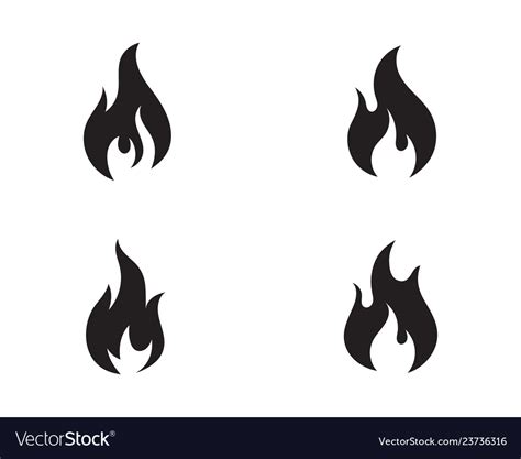 Fire flame Royalty Free Vector Image - VectorStock