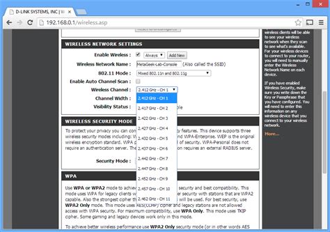 Change Wireless Router Settings | MetaGeek