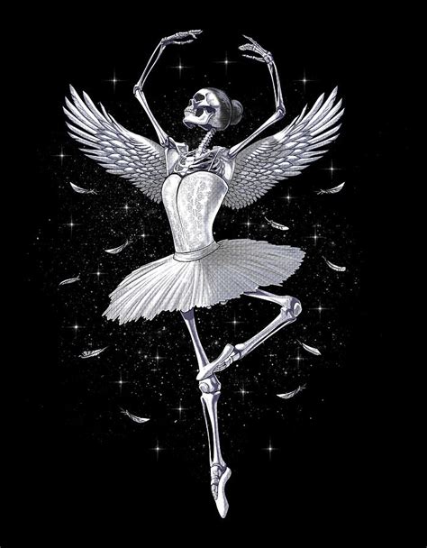 Skeleton Ballerina Digital Art by Nikolay Todorov - Pixels