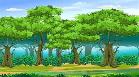 Forest Background Cartoon