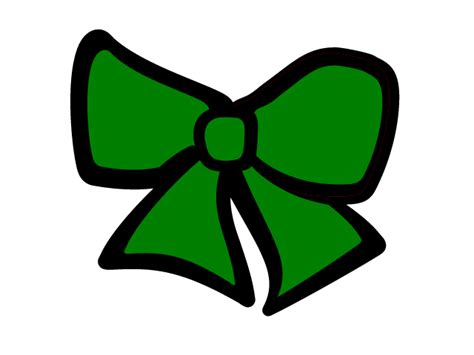 Green Cheer Bow | Free Images at Clker.com - vector clip art online ...