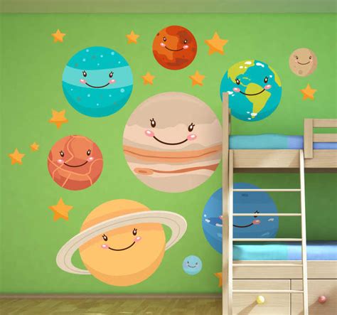 Planets Wall Sticker - TenStickers