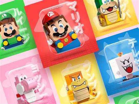 LEGO Mario Characters Display by ArmKum on Dribbble Lego Mario, Lego ...